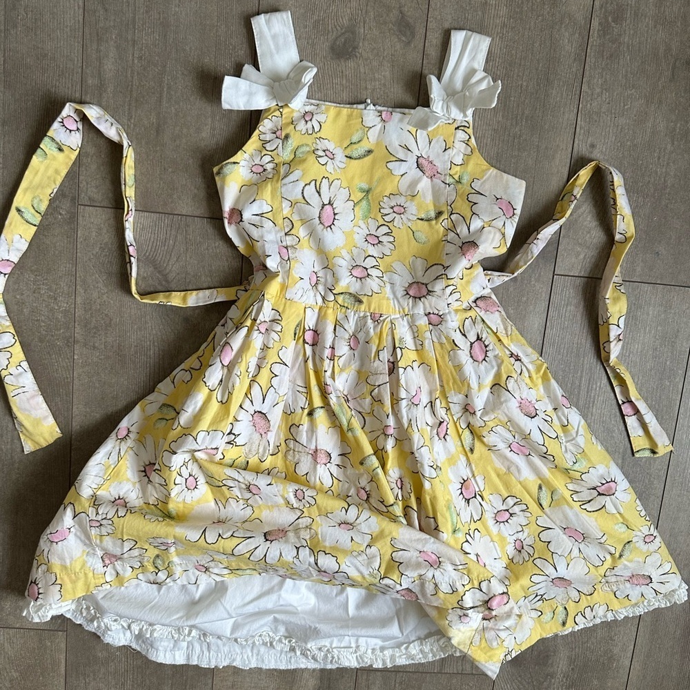 Vintage Children’s Place Girl’s Dainty Daisies Cotton Dress Fit and Flare Size 6